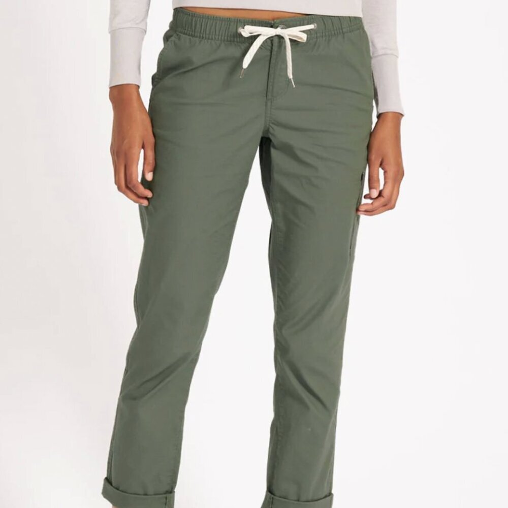Vuori Ripstop Pants Womens XS Sage Green Cargo Athleisure Outdoor Hiking Comfort